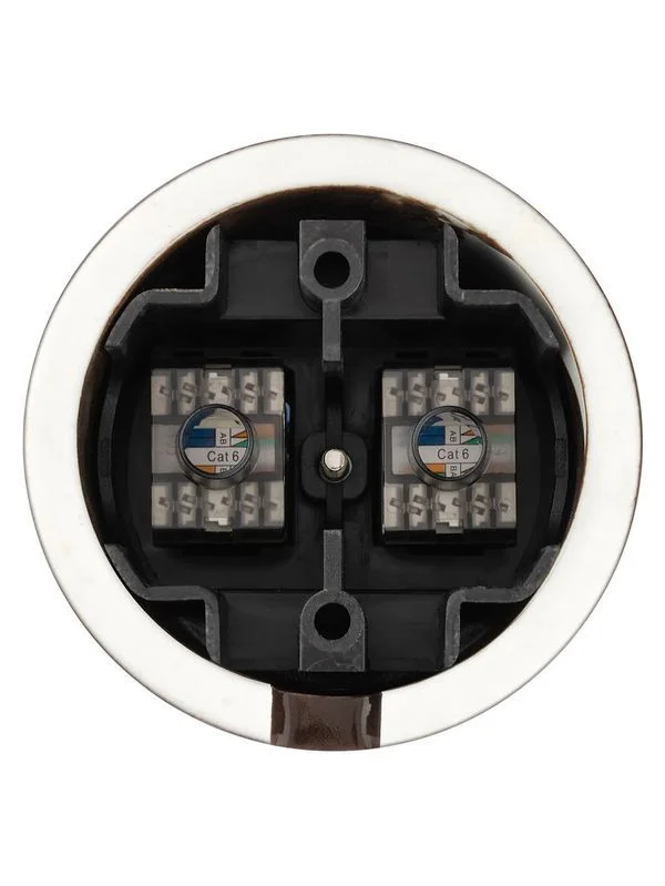 Розетка двойная компьютерная RJ45 коричневая «Болонь» TDM — изображение 7
