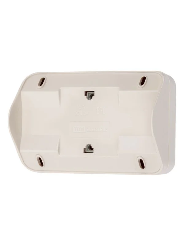 Розетка угловая двойная 2П+3 открытой установки с з/ш IP20 250В 16А сл. кость «Ладога» TDM — изображение 6