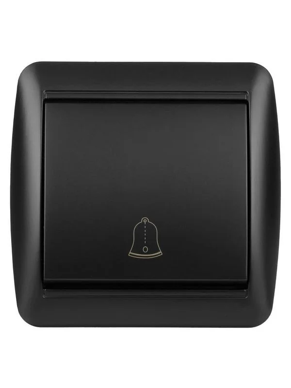 Кнопка звонковая открытой установки IP44 6А графит «Селигер» TDM — изображение 3