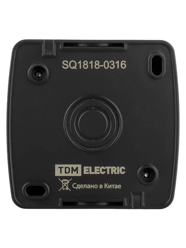Кнопка звонковая открытой установки IP44 6А графит «Селигер» TDM
