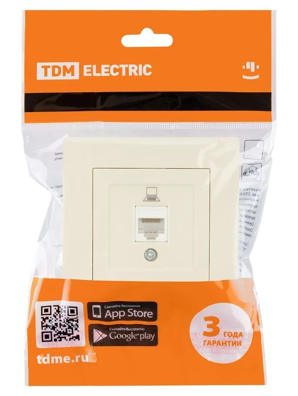 Розетка компьютерная RJ45 сл. кость «Сенеж» TDM