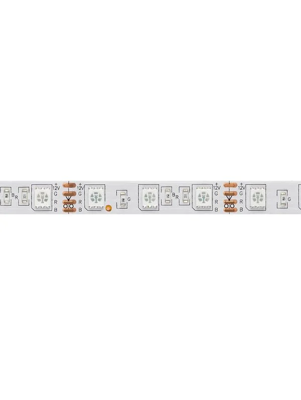 Лента светодиодная SMD5050-60 LED/м-IP20-12 В-14,4 Вт/м-RGB (5 м) блистер TDM