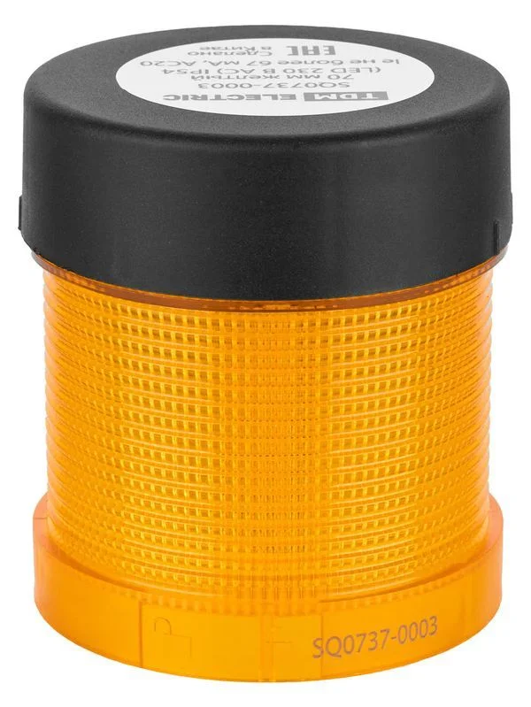 Модуль светосигнальный 70 мм желтый (LED 230В AC) IP54 TDM