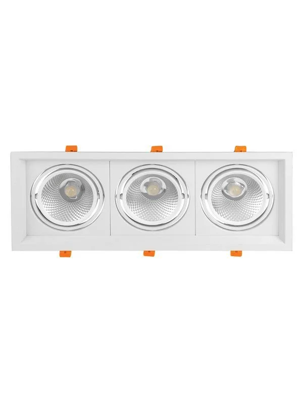 Светильник встраиваемый карданный «Фокус-1» LED CSL-01-3×11-NW 33 Вт, 35°, 4000 К, 80 Ra, IP20, TDM — изображение 6