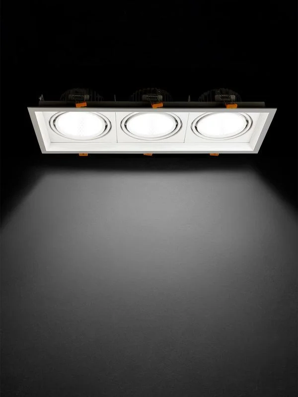 Светильник встраиваемый карданный «Фокус-1» LED CSL-01-3×11-NW 33 Вт, 35°, 4000 К, 80 Ra, IP20, TDM