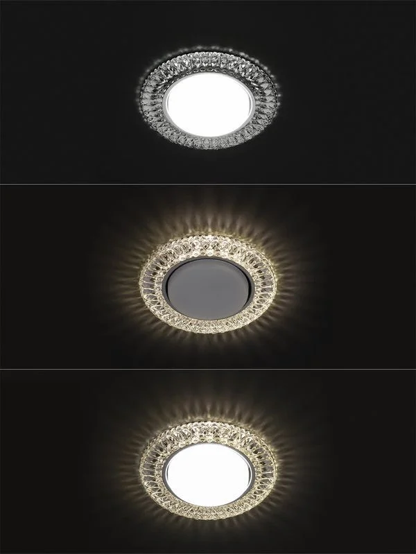 Светильник встраиваемый СВ 03-12 GX53 230В LED подсветка 5 Вт зеркальный/хром TDM — изображение 5