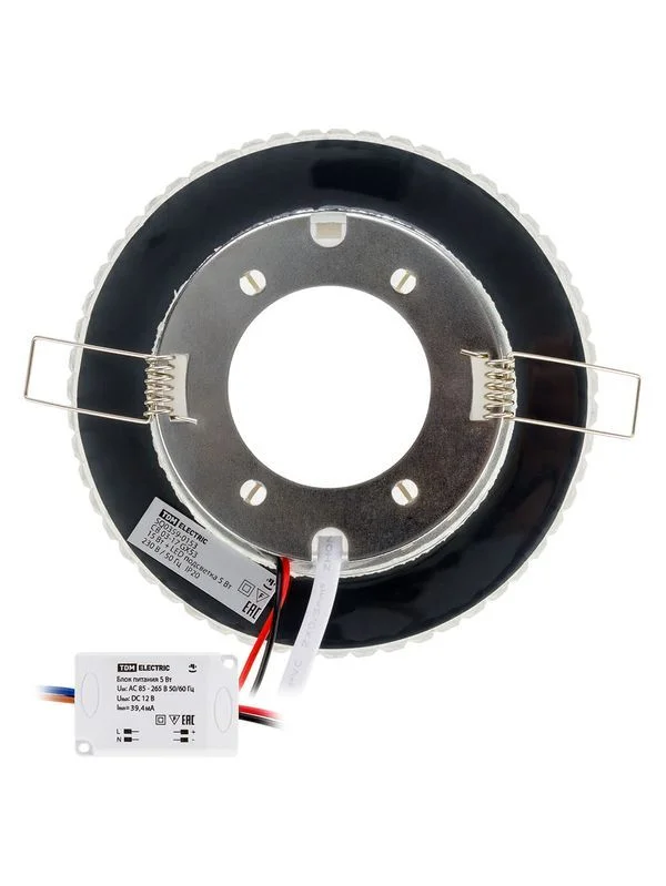 Светильник встраиваемый СВ 03-17 GX53 230В LED подсветка 5 Вт зеркальный/хром TDM — изображение 7