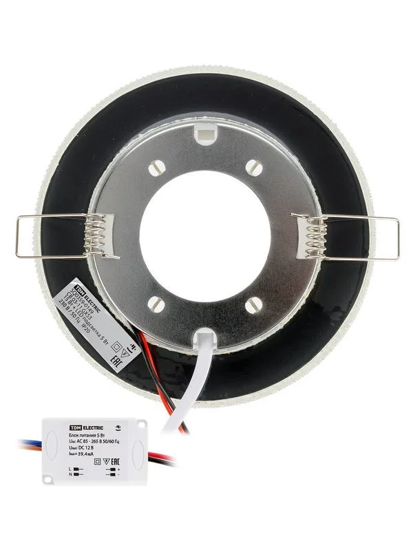 Светильник встраиваемый СВ 03-11 GX53 230В LED подсветка 5 Вт зеркальный/хром TDM — изображение 3