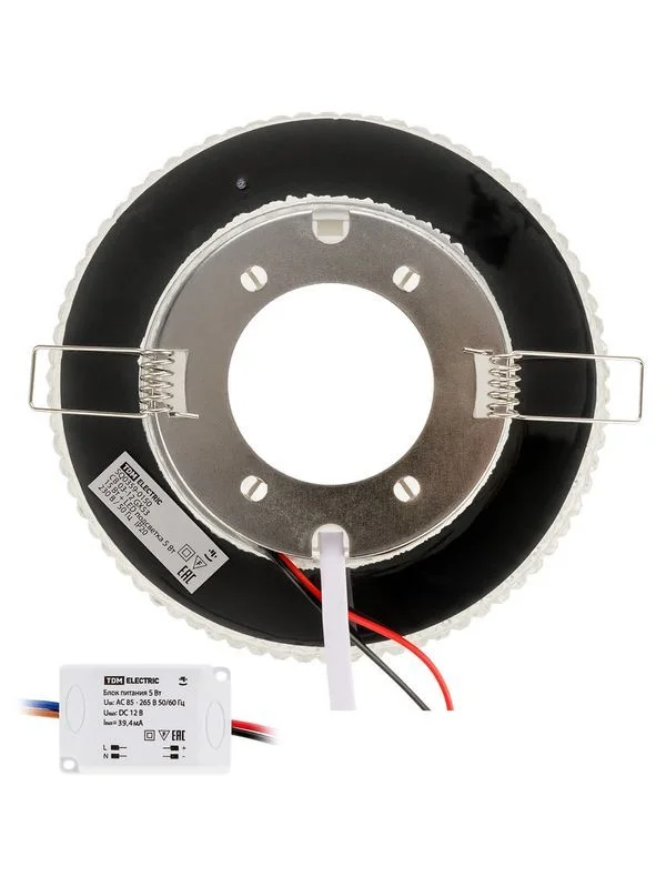 Светильник встраиваемый СВ 03-12 GX53 230В LED подсветка 5 Вт зеркальный/хром TDM — изображение 8