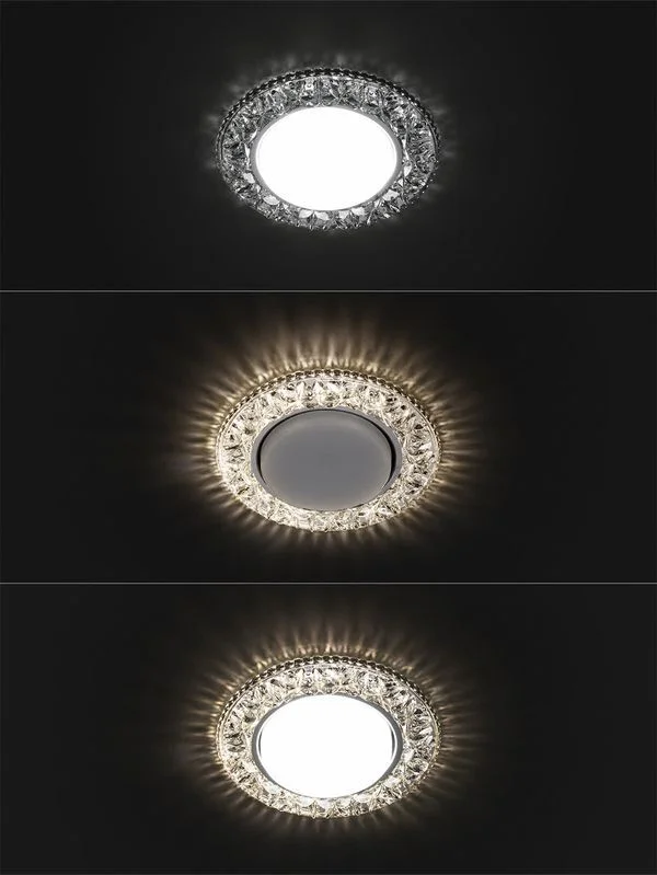 Светильник встраиваемый СВ 03-09 GX53 230В LED подсветка 5 Вт зеркальный/хром TDM — изображение 6