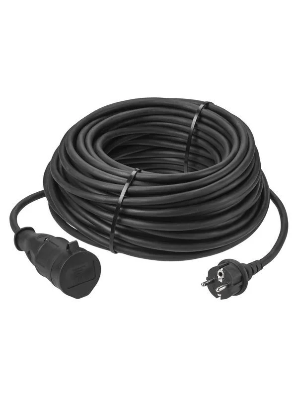 Удлинитель-шнур силовой каучук, КГ, IP44, штепс. гнездо с/з, 4000 Вт, 30 м Народный У1-12048 — изображение 3