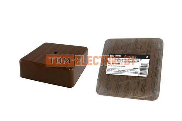 Коробка распаячная КР 50х50х20 ОП бук IP40, инд. штрихкод TDM SQ1401-0301