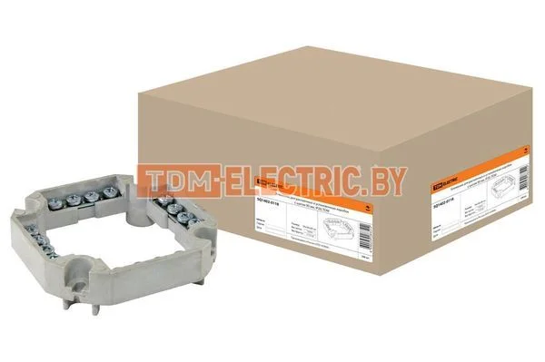 Клеммник для распаячных и установочных коробок с шагом 90мм, IP20, TDM SQ1402-0118
