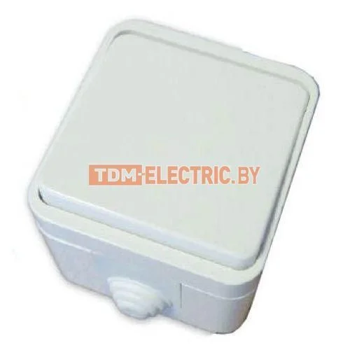 Розетка 2П+З OУ с крышкой IP44 16А белая Орель TDM. SQ1802-0006