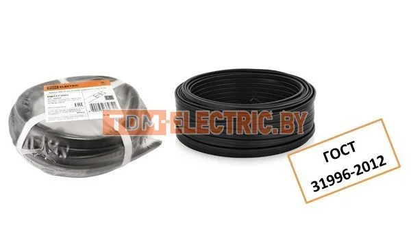 Кабель ВВГнг(А)-LS 4х1,5 ок(N, PE)-0,66 ГОСТ (50м) TDM SQ0117-0129