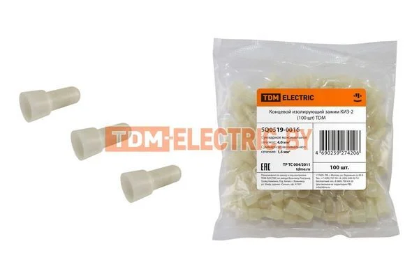 Концевой изолирующий зажим КИЗ-2 (100 шт) TDM SQ0519-0016