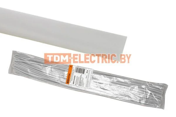 Термоусаживаемая трубка ТУТнг 20/10 белая по 1м (50 м/упак) TDM SQ0518-0250