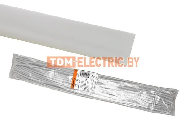 Термоусаживаемая трубка ТУТнг 30/15 белая по 1м (25 м/упак) TDM SQ0518-0278