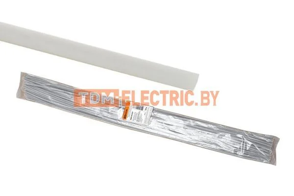 Термоусаживаемая трубка ТУТнг 4/2 белая по 1м (100 м/упак) TDM SQ0518-0327