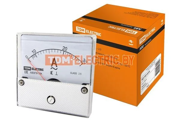 Амперметр А80ПН 30А-2,5, прямого включения, (без поверки), TDM SQ1102-0230