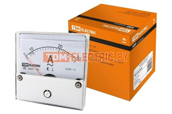 Амперметр А80П 30А-2,5, прямого включения, (поверенный), TDM SQ1102-0241