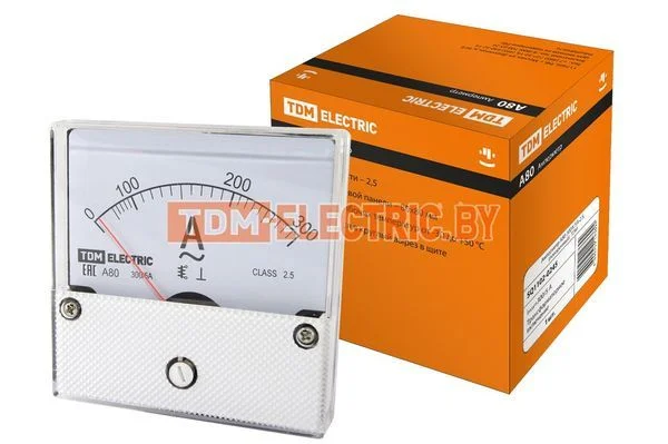 Амперметр А80 300А/5А-2,5, трансформаторного включения, (поверенный), TDM SQ1102-0245