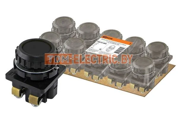 Выключатель кнопочный КЕ 011-У2-исп.2 черный 1з+1р 10A 660B IP40 TDM SQ0753-0006