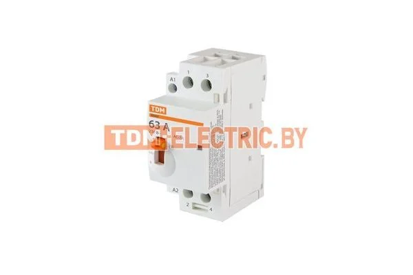 Контактор модульный с ручным управлением КМ63/2-63 2НО 230В АС TDM SQ0213-0104.