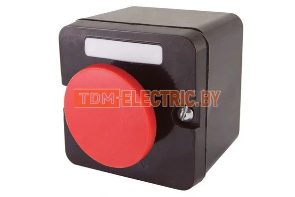 Пост кнопочный ПКЕ 212-1 красный гриб IP40 TDM SQ0742-0002