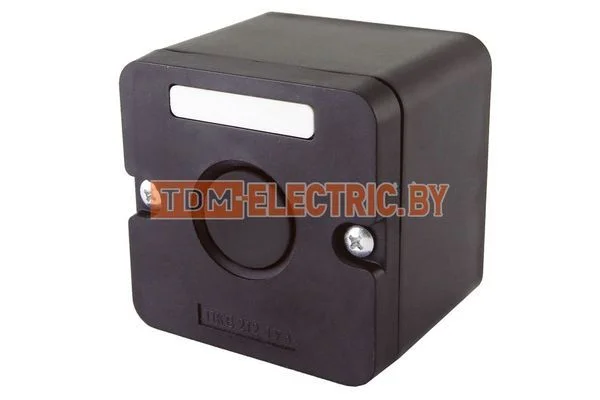 Пост кнопочный ПКЕ 212-1 черный IP40 TDM SQ0742-0019