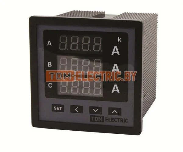 Цифровой амперметр ЦП-А72х3 0-50кА-0,5 TDM. SQ1102-0502