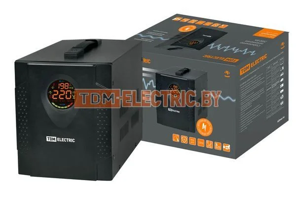 Стабилизатор напряжения СНС1-1-2 кВА симисторный переносной TDM SQ1203-0004