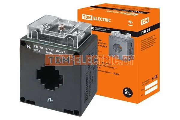 Трансформатор тока измерительный ТТН 30/300/5-10VA/0,5 TDM SQ1101-0090
