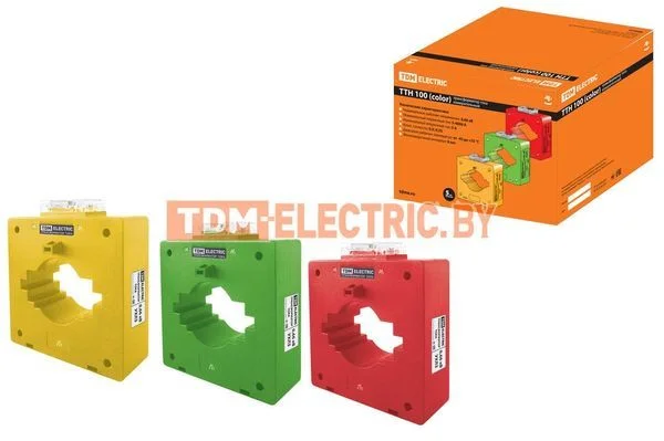 Трансформатор тока измерительный ТТН 100/1500/5-15VA/0,5 (3 шт., color) TDM SQ1101-0220