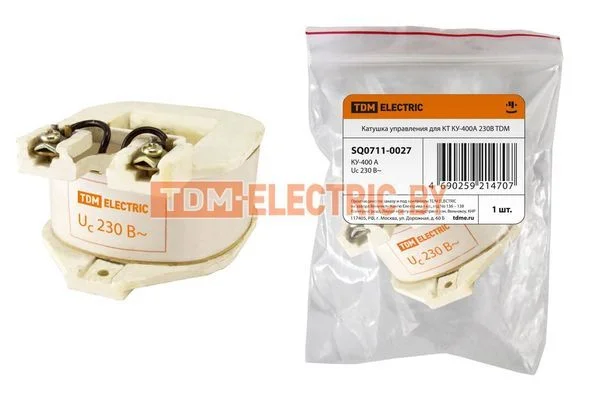 Катушка управления для КТ КУ-400А 230В TDM SQ0711-0027