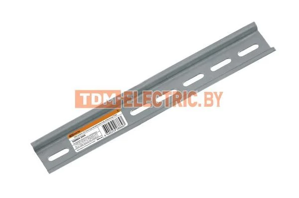DIN-рейка (22,5см) оцинкованная инд. штрихкод TDM SQ0804-2004