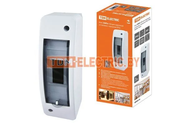 Бокс КМПн 1/2 для наруж. уст. с крышкой IP42 TDM SQ0907-0003