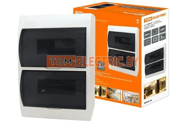 Бокс ЩРН-П-24модуля навесной пластик IP41 TDM SQ0901-0006