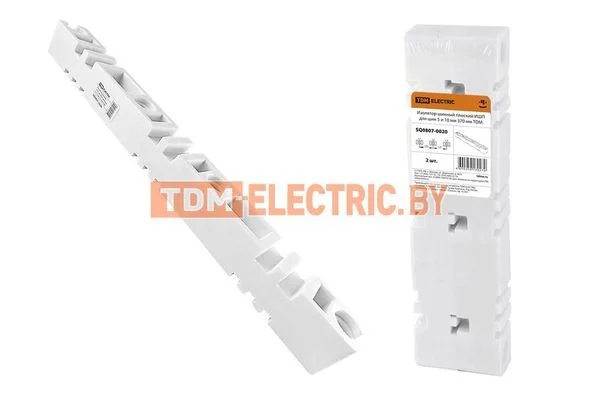 Изолятор шинный плоский ИШП для шин 5 и 10 мм 370 мм TDM SQ0807-0020