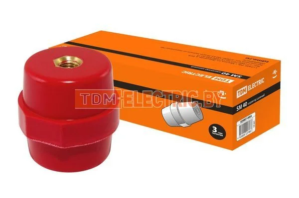 Изолятор SM40 силовой Н40хD40хМ8мм TDM SQ0807-0004