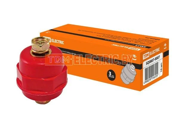 Изолятор SM25 силовой Н25хD27хМ6мм с болтом TDM SQ0807-0007