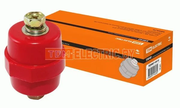 Изолятор SM25 силовой Н25хD27хМ8мм с болтом TDM SQ0807-0045