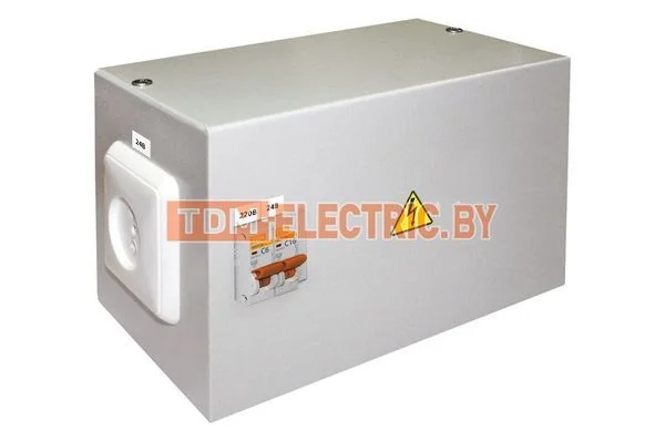 Ящик с трансформатором понижающим ЯТП-0,25 220/24-2авт. IP54 TDM SQ1601-0015