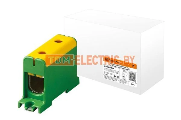 Клемма вводная силовая КВС 35-150 кв.мм. желтая/зеленая TDM SQ0833-0009