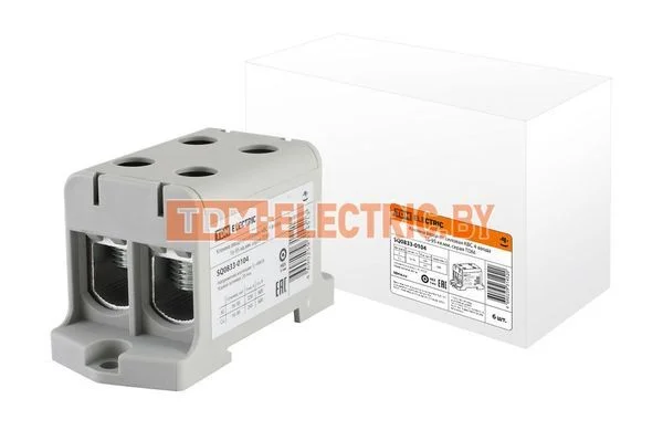 Клемма вводная силовая КВС 4 ввода 16-95 кв.мм. серая TDM SQ0833-0104