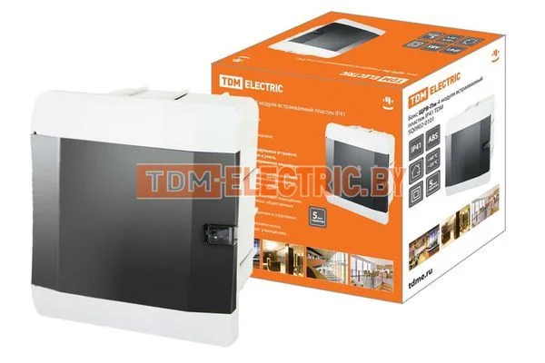 Бокс ЩРВ-Пм-4 модуля встраиваемый пластик IP41 TDM SQ0902-0101