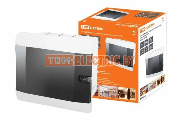 Бокс ЩРВ-Пм-6 модулей встраиваемый пластик IP41 TDM SQ0902-0102