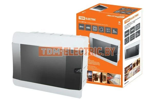 Бокс ЩРВ-Пм-12 модулей встраиваемый пластик IP41 TDM SQ0902-0104