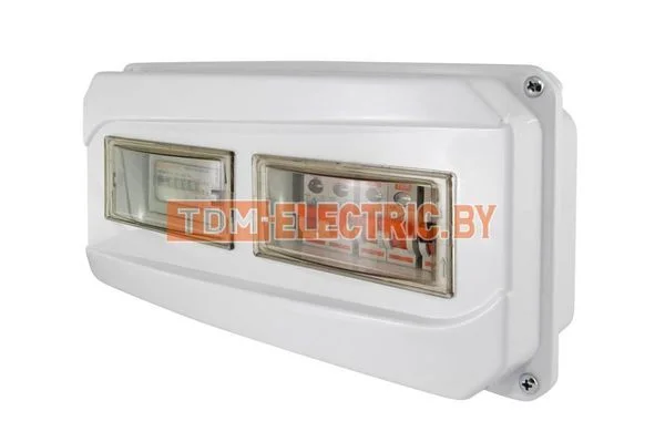 Щит учета ЩРН-12-1ф 167х350х111 мм пластиковый IP55 TDM SQ0906-0502