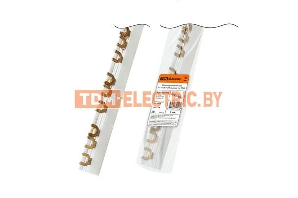 Шина соединительная 4П 100A FORK (вилка) 1м. TDM SQ0802-0016